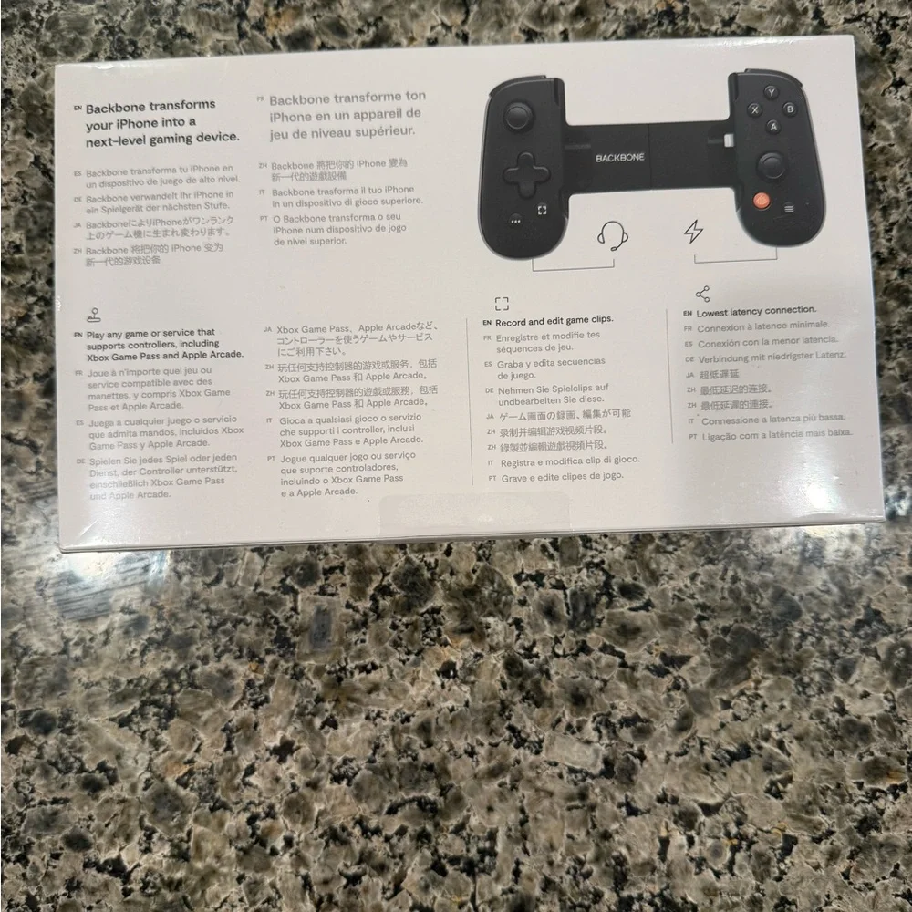 Black Mobile Gaming Controller for iPhone